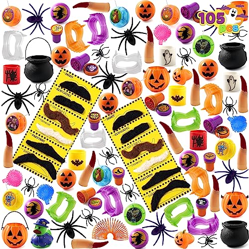 JOYIN 120 STÜCKE Halloween Spielzeug für Halloween Party, Kinder Give Aways, Kindergeburtstag Mitgebsel, Süßes oder Saures, Halloween Preise von JOYIN