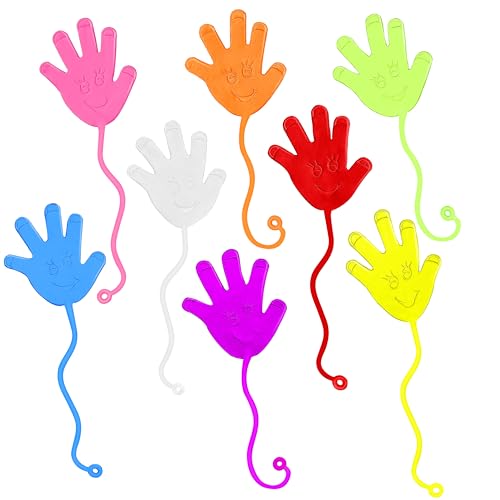 JOYIN 24 Stück Klatschhand Gummi Hand, Klebehände,Klatschhand für Kinder , Klebrige Finger, Mitgebsel Kindergeburtstag Gastgeschenke von 3–5, 4–8, 8–12 JOYIN 24 Stück Klatschhand Gummi Hand, Klebehände,Klatschhand für Kinder , Klebrige Finger, Mitgebsel Kindergeburtstag Gastgeschenke von 3–5, 4–8, 8–12 von JOYIN