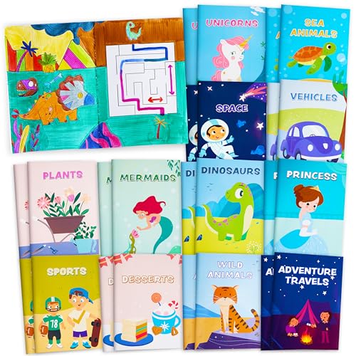 JOYIN 24Pcs Mix Färbung Bücher für Kinder im Alter von 4-8, Bulk Mini Färbung Aktivität Bücher für Party Favors Geburtstag Party Geschenke, Klassenzimmer Goodie Bags Stuffers Reisen Jungen Mädchen von JOYIN