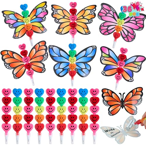 JOYIN 36-teiliges Valentinstags-Schreibwaren-Set für Kinder, Geschenk-Set für Schule, Klassenkameraden, Austauschgeschenk, Valentinstagsparty, inklusive Herz-Bleistiften und Karten JOYIN 36-teiliges Valentinstags-Schreibwaren-Set für Kinder, Geschenk-Set für Schule, Klassenkameraden, Austauschgeschenk, Valentinstagsparty, inklusive Herz-Bleistiften und Karten von JOYIN