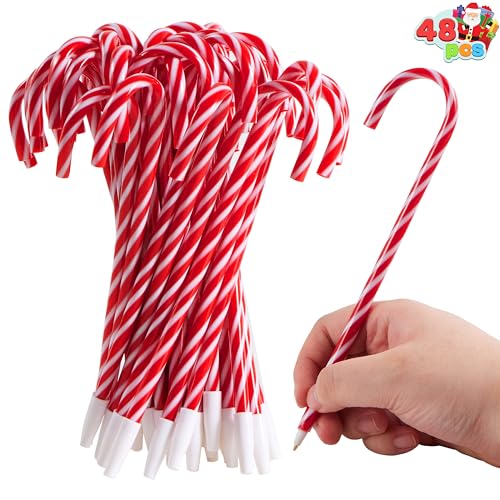 JOYIN 48 Stück Weihnachts-Kugelschreiber in Zuckerstangenform, Schneemann-Regenschirm-Stifte für Weihnachten, Feiertage, Schreibwaren, Party-Geschenk JOYIN 48 Stück Weihnachts-Kugelschreiber in Zuckerstangenform, Schneemann-Regenschirm-Stifte für Weihnachten, Feiertage, Schreibwaren, Party-Geschenk von JOYIN