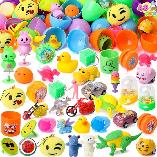 JOYIN 48 gefüllte Jumbo-Ostereier, 8,3 cm, vorgefüllt, leuchtende Farben, Ostereier für Osterkörbe, Osterpartys, Ostereiersuche, Klassenzimmer-Events JOYIN 48 gefüllte Jumbo-Ostereier, 8,3 cm, vorgefüllt, leuchtende Farben, Ostereier für Osterkörbe, Osterpartys, Ostereiersuche, Klassenzimmer-Events von JOYIN
