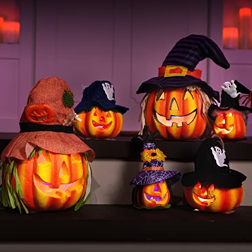 JOYIN 6 Stück leuchtende Halloween Kürbislaterne Deko Kürbis aus Schaumstoff Halloween Dekoration Requisiten JOYIN 6 Stück leuchtende Halloween Kürbislaterne Deko Kürbis aus Schaumstoff Halloween Dekoration Requisiten von JOYIN