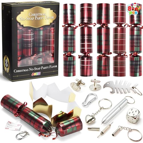 JOYIN Arty-Tisch, 25,4 cm, Witz und kleinem Geschenk innen, saisonales Feiertage, Abendessen, Traditionen, 10 Stück' (Büffelkaro-Design,) von JOYIN