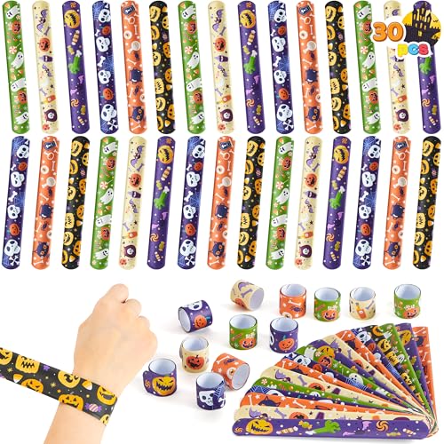 JOYIN Halloween-Schlagarmbänder (30 Stück), ideal als Halloween-Partygeschenk, als Süßes-oder-Saures-Geschenk und als Kostümzubehör von JOYIN