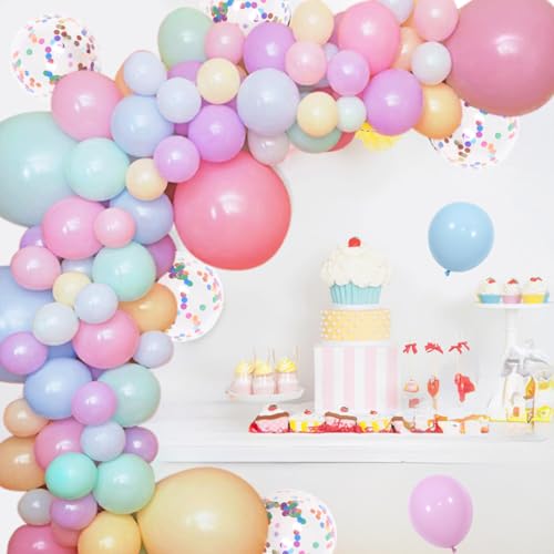 JOYMEMO Candy Ballon Girlande und Arch Kit - Candyland Party Dekorationen mit Pastell Macaron Lollipop Ballons für Weihnachten Urlaub Candy Theme Baby Shower Birthday Party Supplies JOYMEMO Candy Ballon Girlande und Arch Kit - Candyland Party Dekorationen mit Pastell Macaron Lollipop Ballons für Weihnachten Urlaub Candy Theme Baby Shower Birthday Party Supplies von JOYMEMO