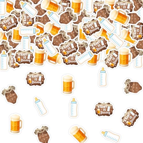 JOYMEMO 200 Stück Braune Flasche und Bier Babyparty Konfetti, Braune Flasche und Bier Babyparty Dekorationen, Doppelseitiges Druckpapier Tisch Streuungen für Schwangerschaft Feier Neugeborene Party JOYMEMO 200 Stück Braune Flasche und Bier Babyparty Konfetti, Braune Flasche und Bier Babyparty Dekorationen, Doppelseitiges Druckpapier Tisch Streuungen für Schwangerschaft Feier Neugeborene Party von JOYMEMO