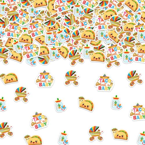 JOYMEMO 200 Stück Mexikanische Fiesta-Babyparty-Konfetti – Taco Bout A Babyparty-Dekorationen, doppelseitiges Druckpapier Tischstreuung für Schwangerschaft, Fiesta, Motto-Party JOYMEMO 200 Stück Mexikanische Fiesta-Babyparty-Konfetti – Taco Bout A Babyparty-Dekorationen, doppelseitiges Druckpapier Tischstreuung für Schwangerschaft, Fiesta, Motto-Party von JOYMEMO