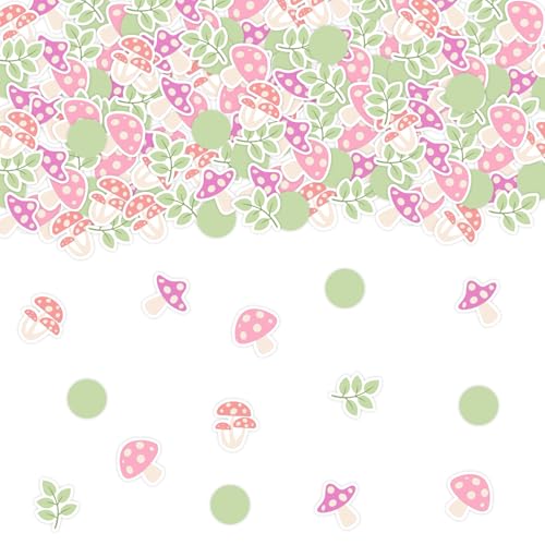JOYMEMO 200 Stück Pilzkonfetti für Mädchen, Rosa Pilz Party Dekorationen, Doppelseitige Wald Thema Konfetti Streutisch Dekor für Geburtstag Baby Shower Party Supplies JOYMEMO 200 Stück Pilzkonfetti für Mädchen, Rosa Pilz Party Dekorationen, Doppelseitige Wald Thema Konfetti Streutisch Dekor für Geburtstag Baby Shower Party Supplies von JOYMEMO