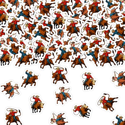 JOYMEMO 200 Stück Stierreiten Konfetti - Country Western Cowboy Thematische Tischkonfetti Für Geburtstag, Junggeselle, Hochzeit, Viewing Party, BabyDusche, Feierdekoration Vorräte JOYMEMO 200 Stück Stierreiten Konfetti - Country Western Cowboy Thematische Tischkonfetti Für Geburtstag, Junggeselle, Hochzeit, Viewing Party, BabyDusche, Feierdekoration Vorräte von JOYMEMO