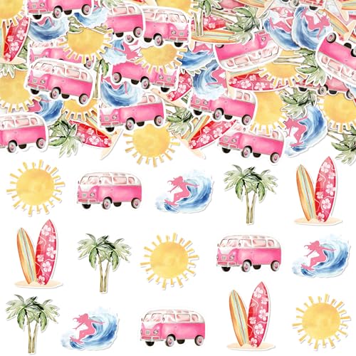 JOYMEMO 200 Stück Surf Konfetti - Surfen Thema Geburtstag Party Dekorationen, Dessert Tischdekoration Streuung, Strand Surfbrett Geburtstag Party Baby Shower Supplies JOYMEMO 200 Stück Surf Konfetti - Surfen Thema Geburtstag Party Dekorationen, Dessert Tischdekoration Streuung, Strand Surfbrett Geburtstag Party Baby Shower Supplies von JOYMEMO