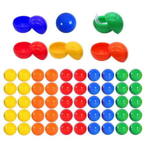 JOZMMZEOOA 50 Stücke Tombola Bälle,5 Farben Kugeln Befüllen Plastikkugeln 3CM Lotterie Kugeln Bälle Teilbare Plastikkugeln Bingo Ball Lotterie Hohlkugeln Bingo Kugeln,für Party-Aktivitäten Zubehör JOZMMZEOOA 50 Stücke Tombola Bälle,5 Farben Kugeln Befüllen Plastikkugeln 3CM Lotterie Kugeln Bälle Teilbare Plastikkugeln Bingo Ball Lotterie Hohlkugeln Bingo Kugeln,für Party-Aktivitäten Zubehör von JOZMMZEOOA