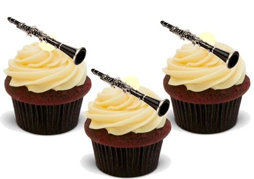 Klarinette – 12 essbare Kuchendekorationen aus Premium-Oblatenpapier Klarinette – 12 essbare Kuchendekorationen aus Premium-Oblatenpapier von JPS