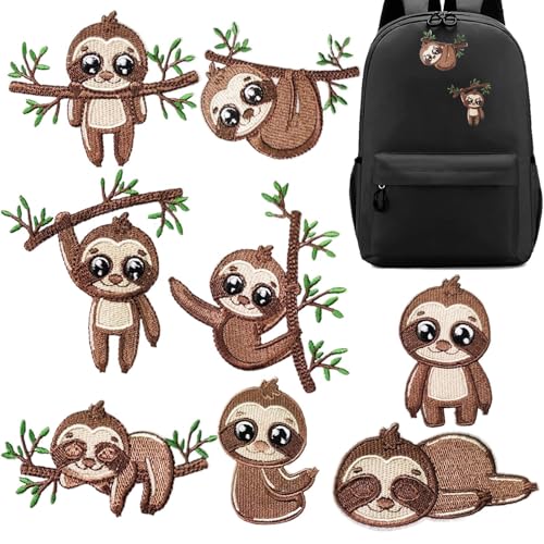 Aufnäher zum Aufbügeln | Applikationen zum Aufbügeln Tiere | 8 Stück Form für Rucksack Hemd Hut Kleidung Tasche Aufnäher zum Aufbügeln | Applikationen zum Aufbügeln Tiere | 8 Stück Form für Rucksack Hemd Hut Kleidung Tasche von JPSDOWS
