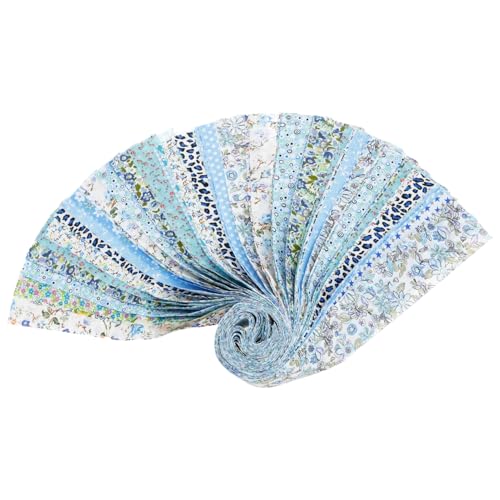 Jelly Roll Stoffstreifen | Weiche Baumwollrolle für Decken, kreatives Nähzubehör für Puppentaschen, Kleider, Kissen, Tischdecken Jelly Roll Stoffstreifen | Weiche Baumwollrolle für Decken, kreatives Nähzubehör für Puppentaschen, Kleider, Kissen, Tischdecken von JPSDOWS