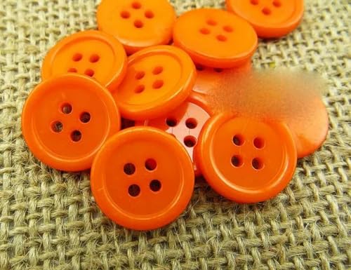 10 mm ~ 38 mm farbige Kunststoffknöpfe für Hemden, Dekoration, Mantel, Nähen, Kleidung, Zubehör, Kleidung, P-112, Orange, 15 mm, 100 Stück 10 mm ~ 38 mm farbige Kunststoffknöpfe für Hemden, Dekoration, Mantel, Nähen, Kleidung, Zubehör, Kleidung, P-112, Orange, 15 mm, 100 Stück von JPWNVF