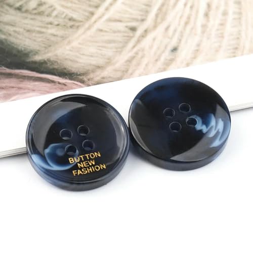Knöpfe aus Kunstharz, 4 Löcher, Nähzubehör für Kleidung, dekorative Kunststoffknöpfe, handgefertigt, Logo, 1–23 mm, 10 Stück Knöpfe aus Kunstharz, 4 Löcher, Nähzubehör für Kleidung, dekorative Kunststoffknöpfe, handgefertigt, Logo, 1–23 mm, 10 Stück von JPWNVF