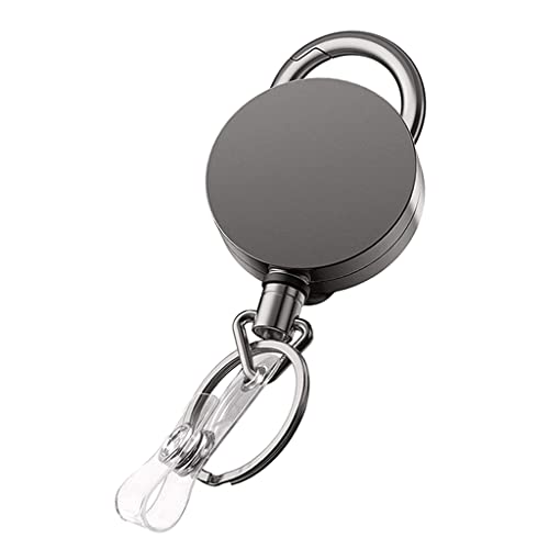 Einziehbarer Abzeichenhalter Heavy Duty Badge Reel Holder mit Schlüsselbundclip für Carabiner für Schlüsselkartenarbeit Einziehbarer Abzeichenhalter Heavy Duty Badge Reel Holder mit Schlüsselbundclip für Carabiner für Schlüsselkartenarbeit von JPXXFM