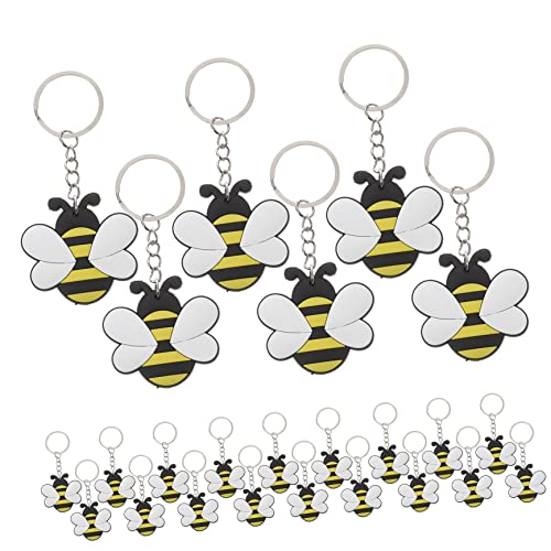 JPXXFM 12Sets niedliche Cartoon Bienenschlüsselung Metallschlüsselhain ABS Material Biene für Rucksack 24pcs*12 JPXXFM 12Sets niedliche Cartoon Bienenschlüsselung Metallschlüsselhain ABS Material Biene für Rucksack 24pcs*12 von JPXXFM