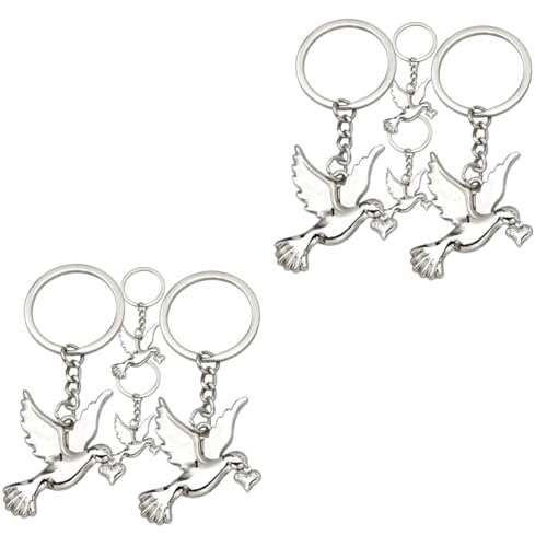 JPXXFM 2Sets Taubenschlüsselungsbeutel Anhänger Charming Schlüsselhänge Dekoration Vogel für Schule Spaß 4pcs*2 JPXXFM 2Sets Taubenschlüsselungsbeutel Anhänger Charming Schlüsselhänge Dekoration Vogel für Schule Spaß 4pcs*2 von JPXXFM