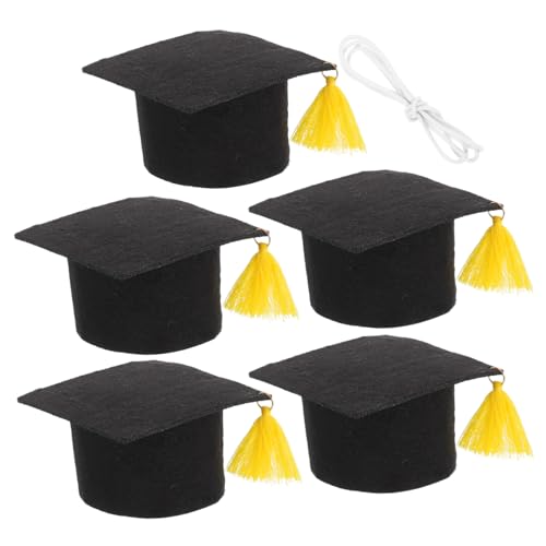 JPXXFM 5pcs Mini -Abschlusskappen Filz Filz Bachelor Hats Hats Abschlussdekoration Party bevorzugt kleine Tierkopfbedeckungen Tassels Kuchen -Topper Foto -Requisiten JPXXFM 5pcs Mini -Abschlusskappen Filz Filz Bachelor Hats Hats Abschlussdekoration Party bevorzugt kleine Tierkopfbedeckungen Tassels Kuchen -Topper Foto -Requisiten von JPXXFM
