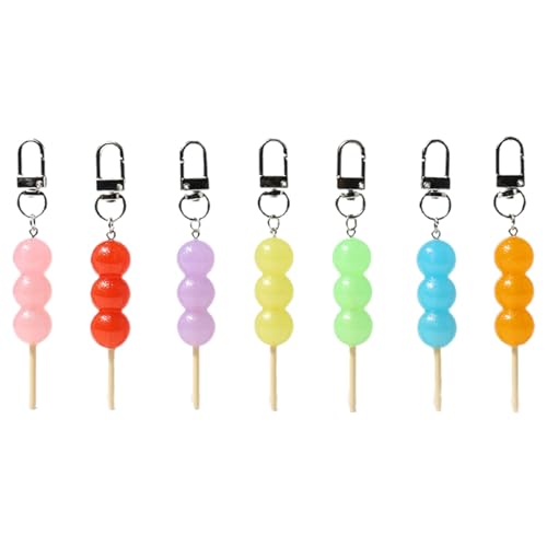 JPXXFM Packung von 7 farbenfrohen Macaron Candy Schlüsselbund Set Lollipop Schmuck niedliche Ornamentdekorationen für und Tasche Schlüsselbund für Rucksäcke JPXXFM Packung von 7 farbenfrohen Macaron Candy Schlüsselbund Set Lollipop Schmuck niedliche Ornamentdekorationen für und Tasche Schlüsselbund für Rucksäcke von JPXXFM