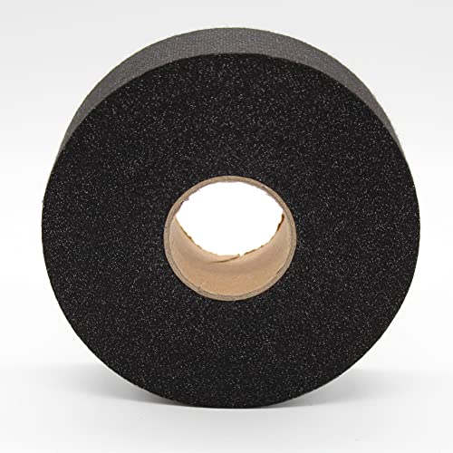 JPstraps Stoffband zum Aufbügeln, 100 m x 33 mm, einseitig, nicht gewebter Klebestreifen zum Nähen, Quilten, Reparieren von Vorhängen, Kleidern (schwarz) von JPstraps