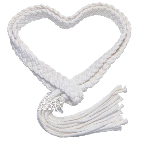 Keltisches Muster, rustikales Hochzeits-Lasso-Seil, traditionelle katholische Hochzeitsschnur für Zeremonie, Brautgeschenk (Elfenbein) von JQLMLXLV