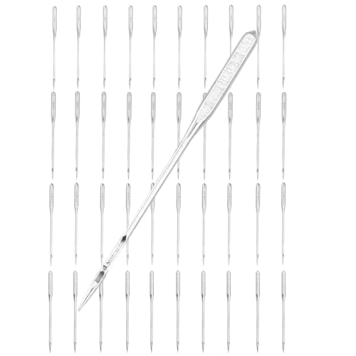 40 Stücke Nähmaschinennadeln Set – Universal Nähmaschine Nadel in 4 Größen 80/12, 90/14, 100/16 110/18 Nähen Maschine Nadel für Haushalt, Nähmaschinennadeln, Jersey Nadeln, Nähmaschinen Zubehör von JRILUO
