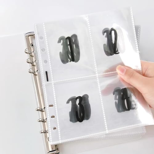 Budget Planner Zubehör A5 Binder Taschen, 25 Stück 100 Envelope Mit Schwarzen Zahlen Saving Challenge Ordner, Planereinlagen Prospekthüllen Kunststoff Bindertaschen Klarsichthüllen Ringbuch Einlagen Budget Planner Zubehör A5 Binder Taschen, 25 Stück 100 Envelope Mit Schwarzen Zahlen Saving Challenge Ordner, Planereinlagen Prospekthüllen Kunststoff Bindertaschen Klarsichthüllen Ringbuch Einlagen von JRILUO