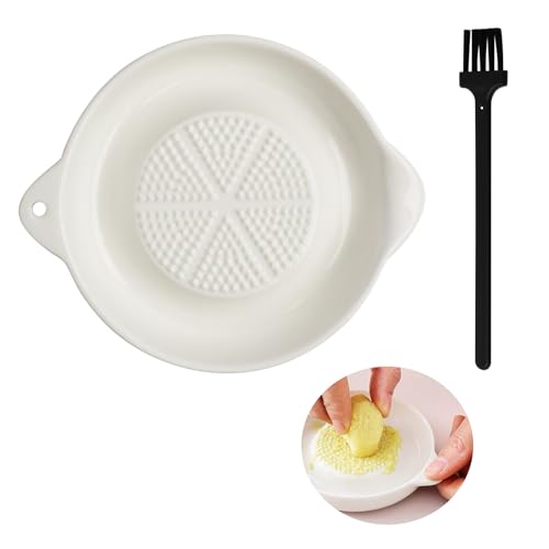 Knoblauchreibe Keramikreibe Mit Pinsel, Keramik Ingwer Reibe, Glatt und Leicht Zu Reinigen, Ingwerreibe Knoblauchreibe Tellerreibe Keramikreibe, für Geriebener Knoblauch und Ingwerpüree Knoblauchreibe Keramikreibe Mit Pinsel, Keramik Ingwer Reibe, Glatt und Leicht Zu Reinigen, Ingwerreibe Knoblauchreibe Tellerreibe Keramikreibe, für Geriebener Knoblauch und Ingwerpüree von JRILUO