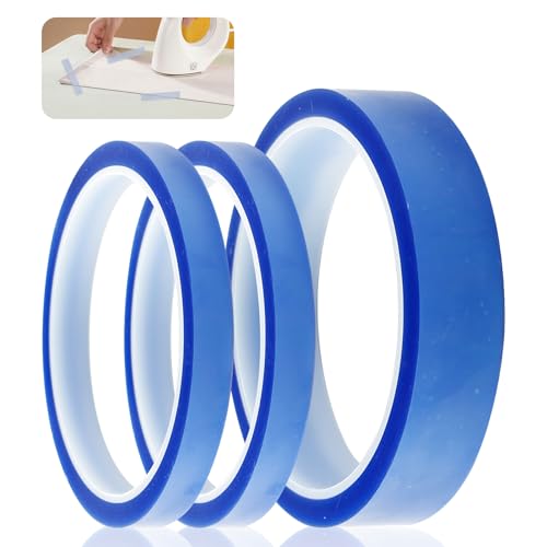 3 Blaues Hochtemperaturband, Wärmeübertragungs Band 2 Größen, Wärmeband für Sublimation, Hitzebeständiges Klebeband, Thermo Klebeband Blaues, Keine Rückstände Thermo Klebeband für Elektrische Arbeiten 3 Blaues Hochtemperaturband, Wärmeübertragungs Band 2 Größen, Wärmeband für Sublimation, Hitzebeständiges Klebeband, Thermo Klebeband Blaues, Keine Rückstände Thermo Klebeband für Elektrische Arbeiten von JRJRN
