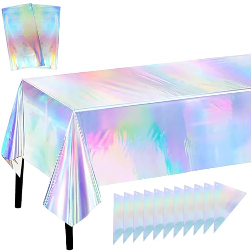 2 StückTischdecke Glänzende Bunt,137 * 274cm Laserholografische Tischtuch Rechteckige,Bunte Folie Glänzende Tischdecke Schillernde Weihnachten Party-Dekoration 2 StückTischdecke Glänzende Bunt,137 * 274cm Laserholografische Tischtuch Rechteckige,Bunte Folie Glänzende Tischdecke Schillernde Weihnachten Party-Dekoration von JRSHIRLEYLTD