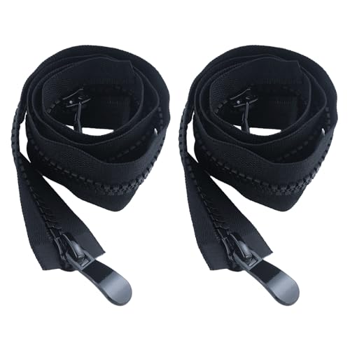 2 Stücke ReißVerschluss 70cm, #8 Teilbar, Zwei Wege, Schwarz, für Nähen Mäntel, Jacken, Taschen, Bettwäsche 2 Stücke ReißVerschluss 70cm, #8 Teilbar, Zwei Wege, Schwarz, für Nähen Mäntel, Jacken, Taschen, Bettwäsche von JRSHIRLEYLTD