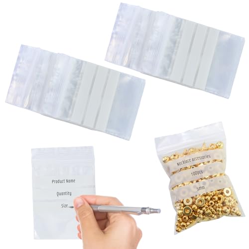 220 Stück Baggys Tüten mit Etiketten 5x7cm Druckverschlussbeutel Zip Tüten Klare Plastikbeutel Wiederverschließbare Verschlussbeutel für Kaffee Nüsse Lebensmittelbeute Gewürze 220 Stück Baggys Tüten mit Etiketten 5x7cm Druckverschlussbeutel Zip Tüten Klare Plastikbeutel Wiederverschließbare Verschlussbeutel für Kaffee Nüsse Lebensmittelbeute Gewürze von JRSHIRLEYLTD