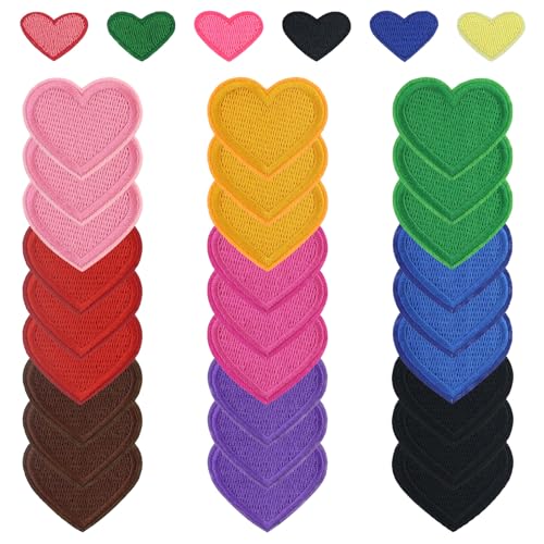 27 Stück Herz Stickerei Aufnäher, Herz Patches zum Aufbügeln,Herz Bestickte Patches,Bügelpatch Herzform für Kleidung Hüte Jacke Jeans Rucksäcke Tasche DIY Dekoration 27 Stück Herz Stickerei Aufnäher, Herz Patches zum Aufbügeln,Herz Bestickte Patches,Bügelpatch Herzform für Kleidung Hüte Jacke Jeans Rucksäcke Tasche DIY Dekoration von JRSHIRLEYLTD