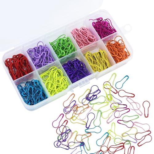 300 Stück Birne Pins, 10 Farben Calabash Pin Metall, Kürbis Pins, Birne Sicherheitsnadeln, Maschenmarkierern, Reihenmarkierer Häkeln für Kleidung Stricken Maschenmarkierer DIY Fertigkeit Herstellung 300 Stück Birne Pins, 10 Farben Calabash Pin Metall, Kürbis Pins, Birne Sicherheitsnadeln, Maschenmarkierern, Reihenmarkierer Häkeln für Kleidung Stricken Maschenmarkierer DIY Fertigkeit Herstellung von JRSHIRLEYLTD