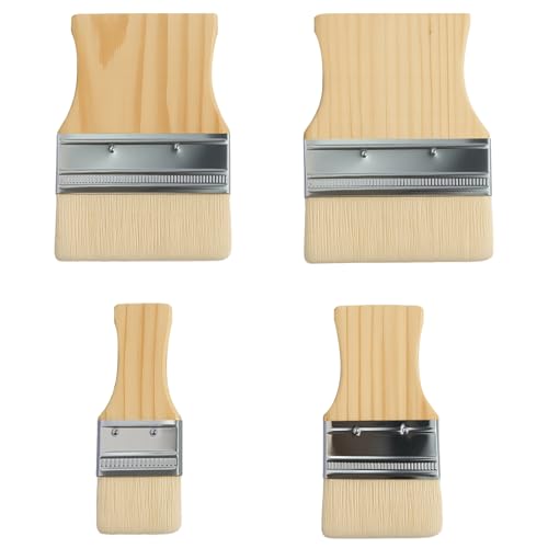 4 Stück Paddle Flächenpinsel, Flachpinsel breiter Holzgriff 2/3/4/5 Zoll Holzgriff Weiche Pinsel Flache, Holzstiel Kunstpinsel Wollpinsel für Öl- und Acrylfarben 4 Stück Paddle Flächenpinsel, Flachpinsel breiter Holzgriff 2/3/4/5 Zoll Holzgriff Weiche Pinsel Flache, Holzstiel Kunstpinsel Wollpinsel für Öl- und Acrylfarben von JRSHIRLEYLTD