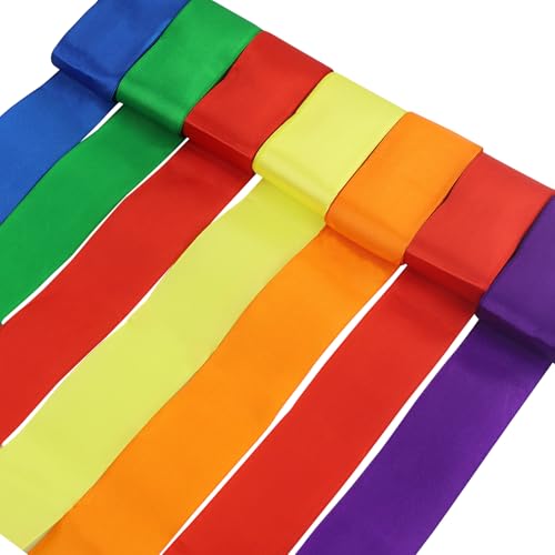 60 m Regenbogenband, 50mm breit, buntes Satinband, hängende Luftschlangengirlande für Geburtstag, Hochzeit, Basteln, DIY, Nähen, Hochzeit 60 m Regenbogenband, 50mm breit, buntes Satinband, hängende Luftschlangengirlande für Geburtstag, Hochzeit, Basteln, DIY, Nähen, Hochzeit von JRSHIRLEYLTD