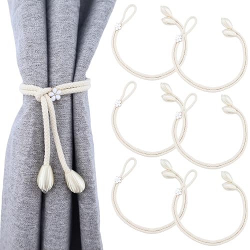 6pcs Vorhang Raffhalter, Gardinenhalter Raffhalter für Vorhänge, Curtain Rope Buckle, Handgestrickte Baumwolle Gardinen Raffhalter, Vorhanghalter für Gardinen, Vorhang Halter 6pcs Vorhang Raffhalter, Gardinenhalter Raffhalter für Vorhänge, Curtain Rope Buckle, Handgestrickte Baumwolle Gardinen Raffhalter, Vorhanghalter für Gardinen, Vorhang Halter von JRSHIRLEYLTD