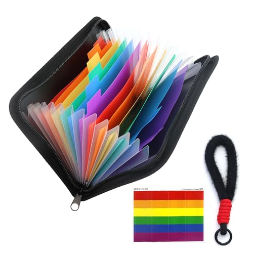 Fächermappe für A6, Fächermappe Datei Organizer mit Reißverschluss Ordnungsmappe 13 Fächern Dokumentenmappe für Schecks Rechnungen Quittungen Tickets von JRSHIRLEYLTD