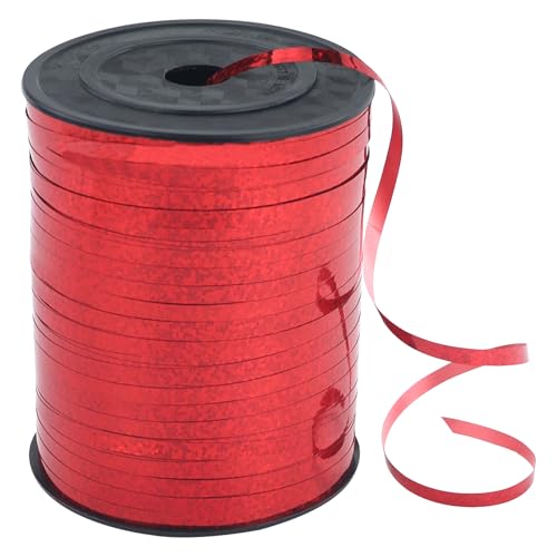 Rotes Ringelband, 5 mm für Luftballons, 457 m, gekräuseltes Ballonband, Ballonschnur, Party, glänzende metallische Bänder für Geschenkverpackungen, Basteln, Schleifen, Weihnachten, Geburtstag, Rotes Ringelband, 5 mm für Luftballons, 457 m, gekräuseltes Ballonband, Ballonschnur, Party, glänzende metallische Bänder für Geschenkverpackungen, Basteln, Schleifen, Weihnachten, Geburtstag, von JRSHIRLEYLTD