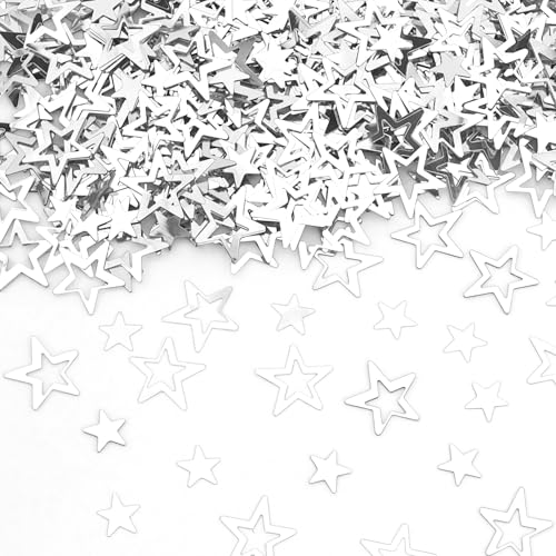 Streudeko Weihnachten Konfetti Silber Sterne, Glitzer Deko Weihnachten Tischdeko, Deko Sterne Confetti Weihnachts Tischdeko, Glitzersterne Konfetti Geburtstag, Hochzeit, Silvester Streudeko Weihnachten Konfetti Silber Sterne, Glitzer Deko Weihnachten Tischdeko, Deko Sterne Confetti Weihnachts Tischdeko, Glitzersterne Konfetti Geburtstag, Hochzeit, Silvester von JRSHIRLEYLTD
