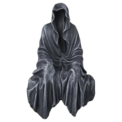 JRYGAC Halloween Deko Schwarze Sensenmann Statue, Halloween Tischdeko, Halloween Figur Horror Figuren Sensenmann, Gotisch Halloween Deko Outdoor für Gärten, Esstische, Bücherregale JRYGAC Halloween Deko Schwarze Sensenmann Statue, Halloween Tischdeko, Halloween Figur Horror Figuren Sensenmann, Gotisch Halloween Deko Outdoor für Gärten, Esstische, Bücherregale von JRYGAC