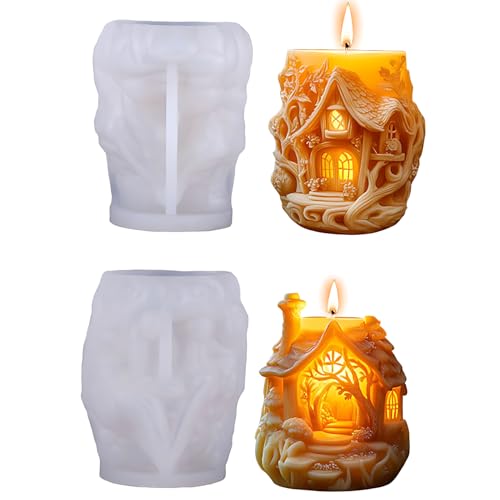 JS MOLD 3 Stück Silikonformen Gießformen Häuser,3D Silikon Weihnachten Kerzenform,Weihnachtshaus Kerzenformen zum Gießen,Weihnachten Kerzen Selber Machen Set,Weihnachtsbaum Silikonform JS MOLD 3 Stück Silikonformen Gießformen Häuser,3D Silikon Weihnachten Kerzenform,Weihnachtshaus Kerzenformen zum Gießen,Weihnachten Kerzen Selber Machen Set,Weihnachtsbaum Silikonform von JS MOLD