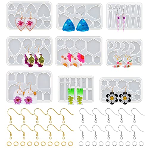 JS MOLD 49 Stück Schmuck Harz Formen, Silikonform Schmuck Set, Epoxidharz Formen Schmuck, Resin Gießharz Silikonform Ohrringe Silikonform Epoxidharz Schlüsselanhänger Anhänger Gießform JS MOLD 49 Stück Schmuck Harz Formen, Silikonform Schmuck Set, Epoxidharz Formen Schmuck, Resin Gießharz Silikonform Ohrringe Silikonform Epoxidharz Schlüsselanhänger Anhänger Gießform von JS MOLD