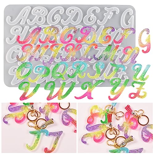 JS MOLD Alphabet-Harz-Schlüsselanhänger-Formen, Silikonformen Epoxidharz Schmuck,Epoxidharz Formen Schlüsselanhänger, DIY Silikon Anhänger Basteln Gießform JS MOLD Alphabet-Harz-Schlüsselanhänger-Formen, Silikonformen Epoxidharz Schmuck,Epoxidharz Formen Schlüsselanhänger, DIY Silikon Anhänger Basteln Gießform von JS MOLD