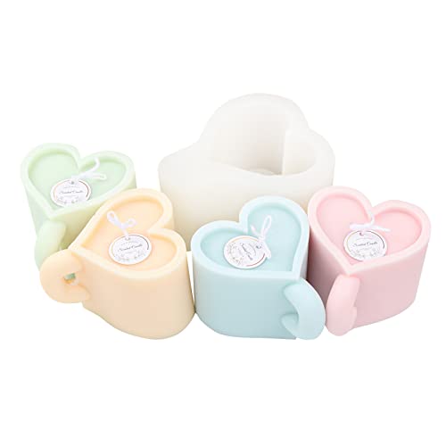 JS MOLD Herzförmige Silikonform 3D Kerzen Silikonform, Aromatherapie Kaffee Tasse Gießform,DIY Kerze Form Kerzenherstellung Liebe Herz Epoxidform Für Herstellung Kerzen, Aromasteinen JS MOLD Herzförmige Silikonform 3D Kerzen Silikonform, Aromatherapie Kaffee Tasse Gießform,DIY Kerze Form Kerzenherstellung Liebe Herz Epoxidform Für Herstellung Kerzen, Aromasteinen von JS MOLD