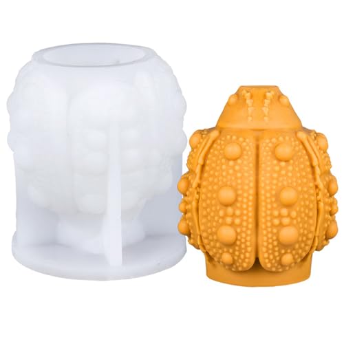 JS MOLD Insektenparadies Bienen-Käfer-Silikon-Kerzenform-Set, Kerzenformen zum Gießen,DIY-Handarbeit kreative Tierkerzenformen, handgemachte Geschenke für die Familie (KT-227) von JS MOLD