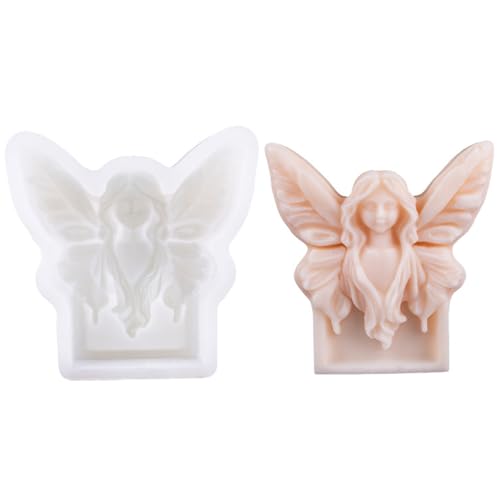JS MOLD Schmetterling Silikonform, Schmetterlingselfen-Kerzen-Silikonform,3D Silikonformen Gießformen Schmetterling,Gipsformen Zum Gießen Schmetterling,DIY Handwerk (c) von JS MOLD